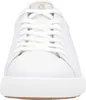 A front view of a white leather sneaker. Náhľad obrázku produktu