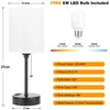 2x Lampe de chevet à intensité variable Led Blanc, Moderne Voir les images du produit 2