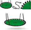 A product image showing a green and black nest swing from multiple angles. Podgląd zdjęcia produktu