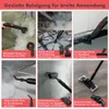 A collage of images showing different attachments and uses of a steam cleaner. Náhľad obrázku produktu