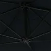 Sonnenschirm zur Wandmontage mit Metall-Mast 300 cm Schwarz Produktbild-Vorschau 7