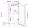 Buffet vidaXL avec rangement, couleur naturelle, 40 x 33 x Voir les images du produit 7