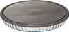 A glass pie dish with a gray silicone lid. Náhled obrázku produktu