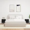 vidaXL TV-Wandschränke mit LED-Leuchten 2 Stk. Schwarz Produktbild-Vorschau 4