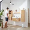 HOME DELUXE - Badmöbel-Set - WANGEROOGE BIG Holz - X-Large Produktbild-Vorschau 3