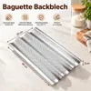Molde para baguette, con capacidad para 3 baguettes. Vista previa de la imagen del producto 3