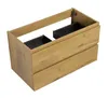 Badplaats Waschbeckenunterschrank Angela 90 x 48 cm Eiche - Produktbild-Vorschau 5