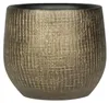 Steege Pflanztopf - Keramik - goldene Metalloptik - 16 x 13 Produktbild-Vorschau 1