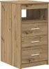 vidaXL Biurko z szafką Artisan Oak Drewno inżynieryjne Podgląd zdjęcia produktu 5