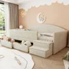 Cama infantil de 90x190 cm, tipo acolchada, con dos Vista previa de la imagen del producto 1