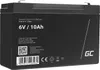 A black battery with white text and logos. Produktbild-Vorschau