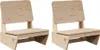 vidaXL Gartenstühle 2 Stk. 60x64x70,5 cm Massivholz Kiefer Produktbild-Vorschau 1