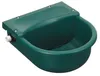 A green plastic water trough for animals, shown from a slightly elevated angle against a white background. Podgląd zdjęcia produktu