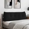 vidaXL Rücken Kissen Schwarz 140 x 24 x 50 cm Stoff Produktbild-Vorschau 2