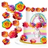 Rose di wafer colorate per torta - DECORAZIONE DECORAZIONE Anteprima dell’immagine prodotto 1