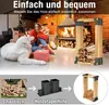 ROSEJANE Holzstapelhilfe für Brennholz 4 Stück, stabile Produktbild-Vorschau 5