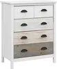 Commode Fortuna Lai Armoire de rangement avec 5 tiroirs Voir les images du produit 1