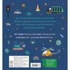 A dark blue background with various illustrations of vehicles and other objects, along with text. Produktbild-Vorschau