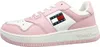 A side view of a pink and white Tommy Hilfiger sneaker. Náhled obrázku produktu