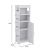 Kleiner Wasserdichter Badezimmerschrank mit Türen und Produktbild-Vorschau 7
