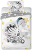 A baby bedding set with a zebra and koala illustration. Anteprima dell’immagine prodotto