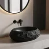 Lavabo Da Appoggio Rea Mika Black Anteprima dell’immagine prodotto 2