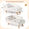 COSTWAY luksusowa sofa dla kota, podwyższone legowisko dla Podgląd zdjęcia produktu 4
