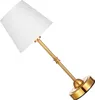 A single gold table lamp with a white fabric shade, shown at an angle against a white background. Produktbild-Vorschau