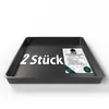 BigDean 2 Stück Allzweckwanne 60x60x7cm ideal als Grillrost Produktbild-Vorschau 1