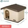 VOUNOT® Casa per gatti e cani da interno e da esterno, casa Anteprima dell’immagine prodotto 3