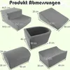 A collage of five different foam building blocks with dimensions labeled. Anteprima dell’immagine prodotto