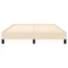 vidaXL Bettgestell ohne Matratze Creme 140x200 cm Stoff Produktbild-Vorschau 4