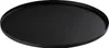 A black round tray is shown from a slightly elevated angle against a white background. Produktbild-Vorschau