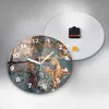 Wallfluent Hodiny - Kulaté Skleněné Nástěnné Hodiny - Tichý Náhled obrázku produktu 4