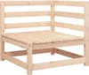 A corner sofa made of light-colored wood, shown from a front-side angle against a white background. Anteprima dell’immagine prodotto
