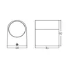 Braytron LED Wandleuchte Außen Anthrazit Rund GU10 Down Produktbild-Vorschau 6
