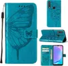 vivo Y17 Hülle, Schmetterling Prägung Flip Leder Produktbild-Vorschau 1