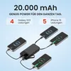 VIESTA® Powerbank 20.000 mAh Schwarz Schnellladen 22,5 W PD Produktbild-Vorschau 2