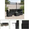 The Living Store 6-tlg. Garten-Sofagarnitur mit Kissen Produktbild-Vorschau 1