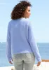 Buffalo V-Ausschnitt-Pullover blau meliert Größe 36/38 Produktbild-Vorschau 4