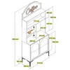 Skye Decor, Lyon 80 - Cream, Black, Wohnzimmerschrank, Produktbild-Vorschau 5