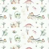5 Bögen Geschenkpapier Dinosaurier grün - 1,60€/qm - 84,1 x Produktbild-Vorschau 2