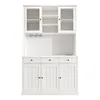 Merax Buffetschrank Hochschrank mit Glastüren und Produktbild-Vorschau 9