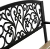 Záhradná lavica s operadlom 122 x 88,5 x 55,5 cm Pohovka Náhľad obrázku produktu 7