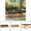 The Living Store 7-tlg. Garten-Sofagarnitur mit Kissen Produktbild-Vorschau 1