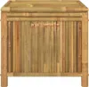 A front view of a bamboo storage chest. Voir les images du produit