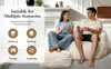Doppel-Sitzsack mit Hocker–Große Sitzsack-Lounger für Produktbild-Vorschau 2