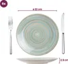 Cosy & Trendy Ontbijtborden Turbolino Blauw ø 22 cm - 6 Productafbeelding-voorbeeld 5