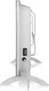 Side view of a white electric glass heater on a white background. Produktbild-Vorschau