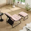 Fauteuil de jardin avec repose-pieds - Noir/rose - position Voir les images du produit 8